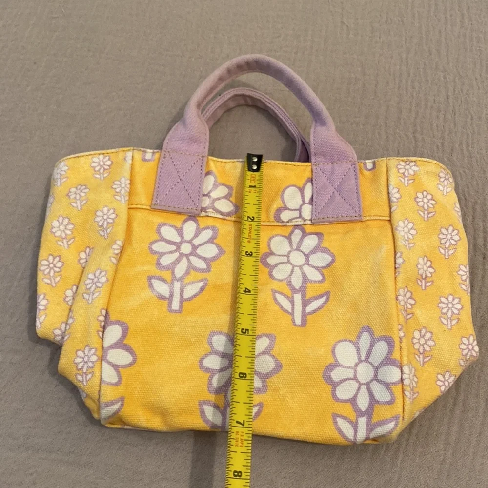 RHODE MINI Floral Yellow and Purple Tote Bag - Picture 7 of 9